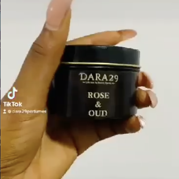 Rose & Oud Scented Candle